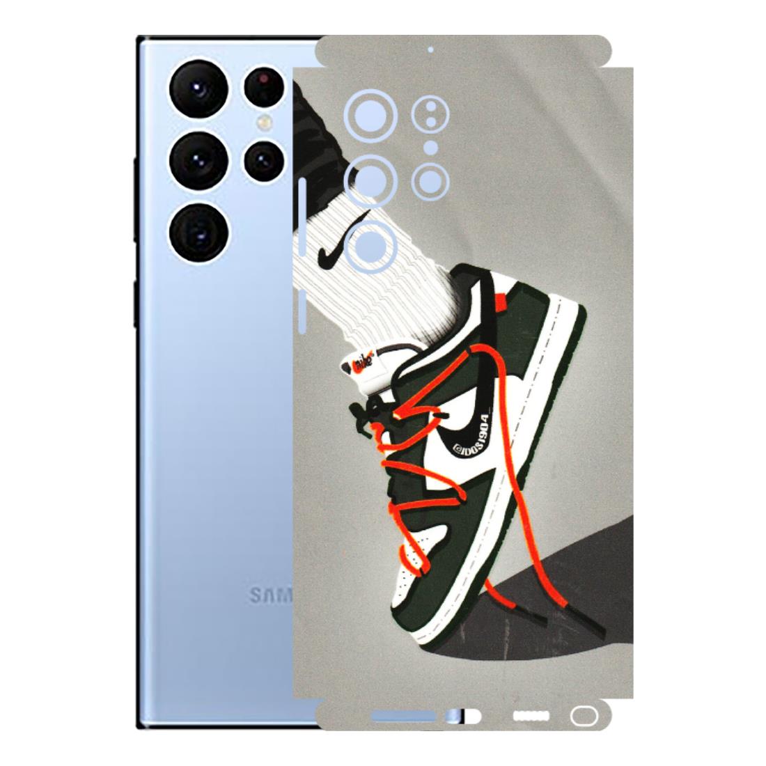 Samsung A/S Series Phone Skins (All Models) - New Grey Sneaker - 3D Embossed Finish (L-261) Samsung Galaxy S22 Ultra