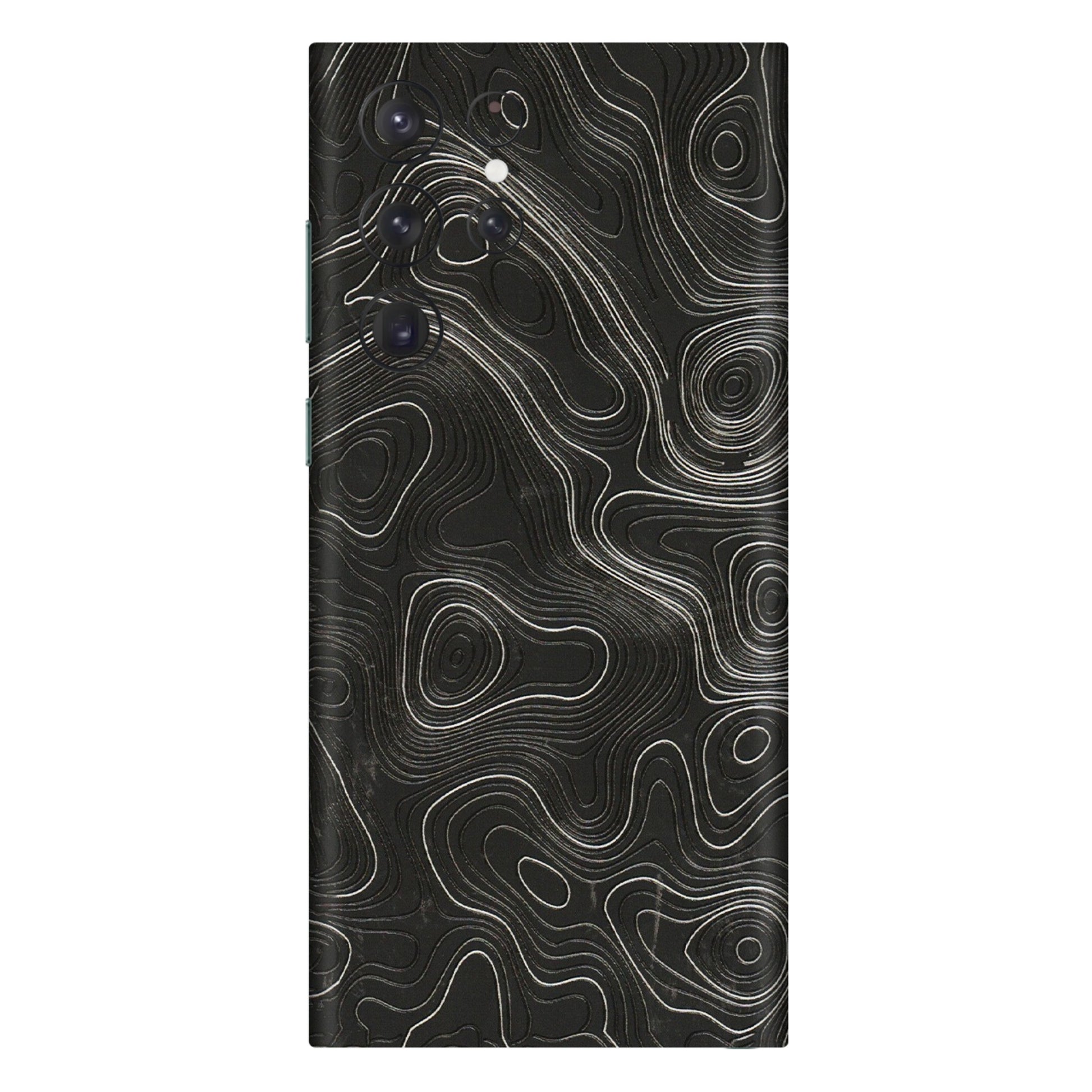 Samsung A/S Series Phone Skins (All Models) - Abstract White Line Map - 3D Embossed Finish (L-269) Samsung Galaxy S22 Ultra