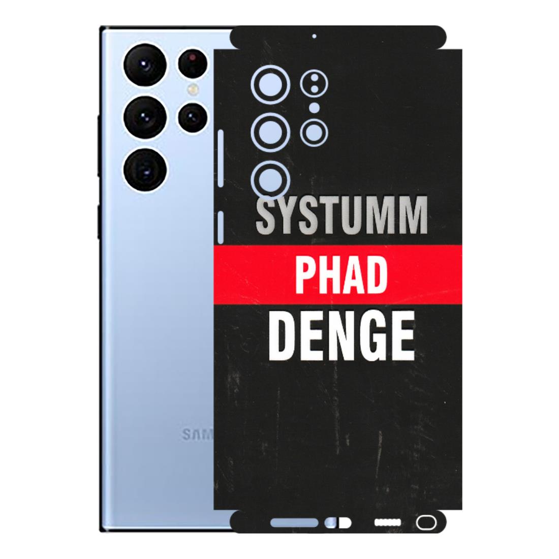Samsung A/S Series Phone Skins (All Models) - Systumm Phad Denge - 3D Embossed Finish (L-278) Samsung Galaxy S22 Ultra