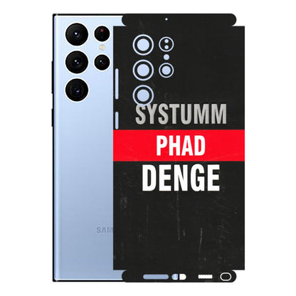 Samsung A/S Series Phone Skins (All Models) - Systumm Phad Denge - 3D Embossed Finish (L-278) Samsung Galaxy S22 Ultra