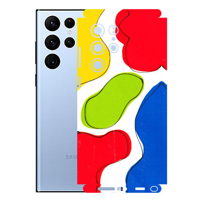 Samsung A/S Series Phone Skins (All Models) - RGB Colour Paint - 3D Embossed Finish (L-284) Samsung Galaxy S22 Ultra
