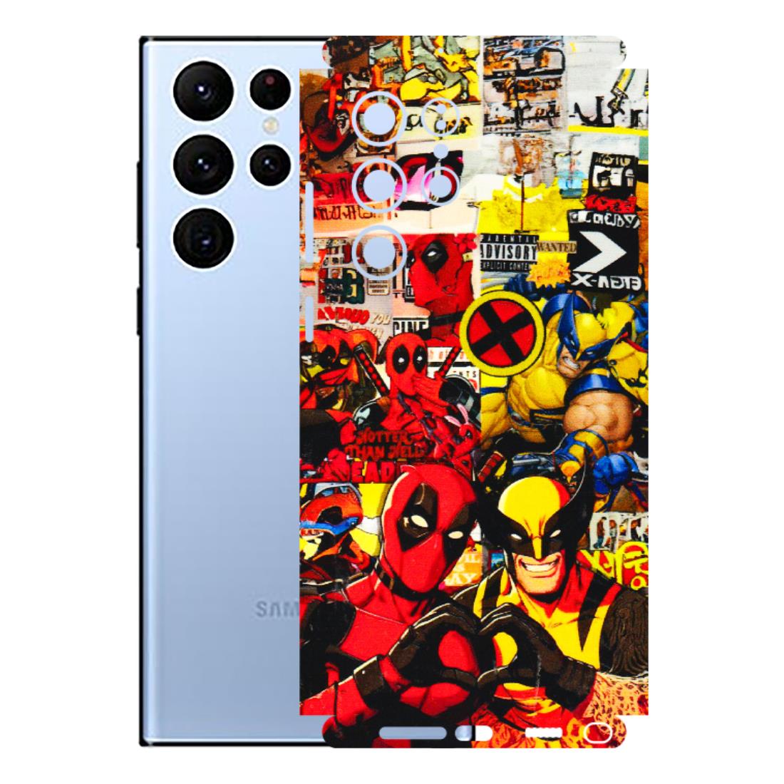 Samsung A/S Series Phone Skins (All Models) - Spidy Wolverine - 3D Embossed Finish (L-310) Samsung Galaxy S22 Ultra