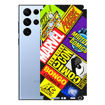 Samsung A/S Series Phone Skins (All Models) - Bongo Comic Con - 3D Embossed Finish (L-325) Samsung Galaxy S22 Ultra