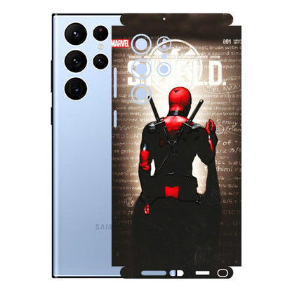 Samsung A/S Series Phone Skins (All Models) - Deadpool - 3D Embossed Finish (L-56) Samsung Galaxy S22 Ultra