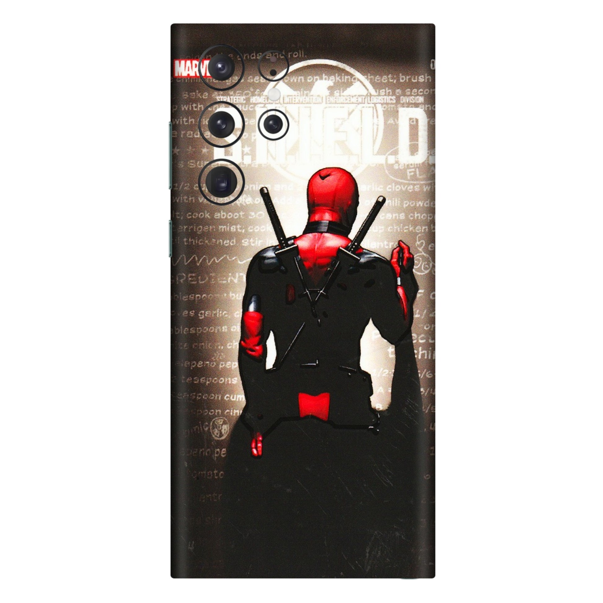 Samsung A/S Series Phone Skins (All Models) - Deadpool - 3D Embossed Finish (L-56) Samsung Galaxy S22 Ultra