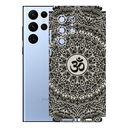 Samsung A/S Series Phone Skins (All Models) - Aum Elegant Mandala - 3D Embossed Finish (L-62) Samsung Galaxy S22 Ultra