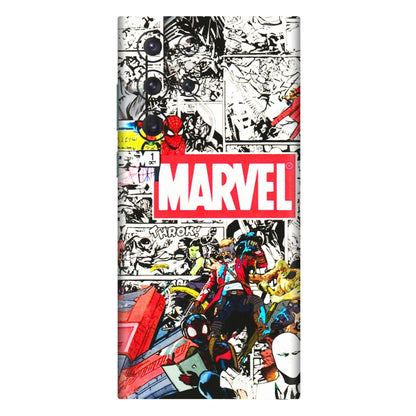 Samsung A/S Series Phone Skins (All Models) - Marvel Colorful Comic - 3D Embossed Finish (L-64) Samsung Galaxy S22 Ultra