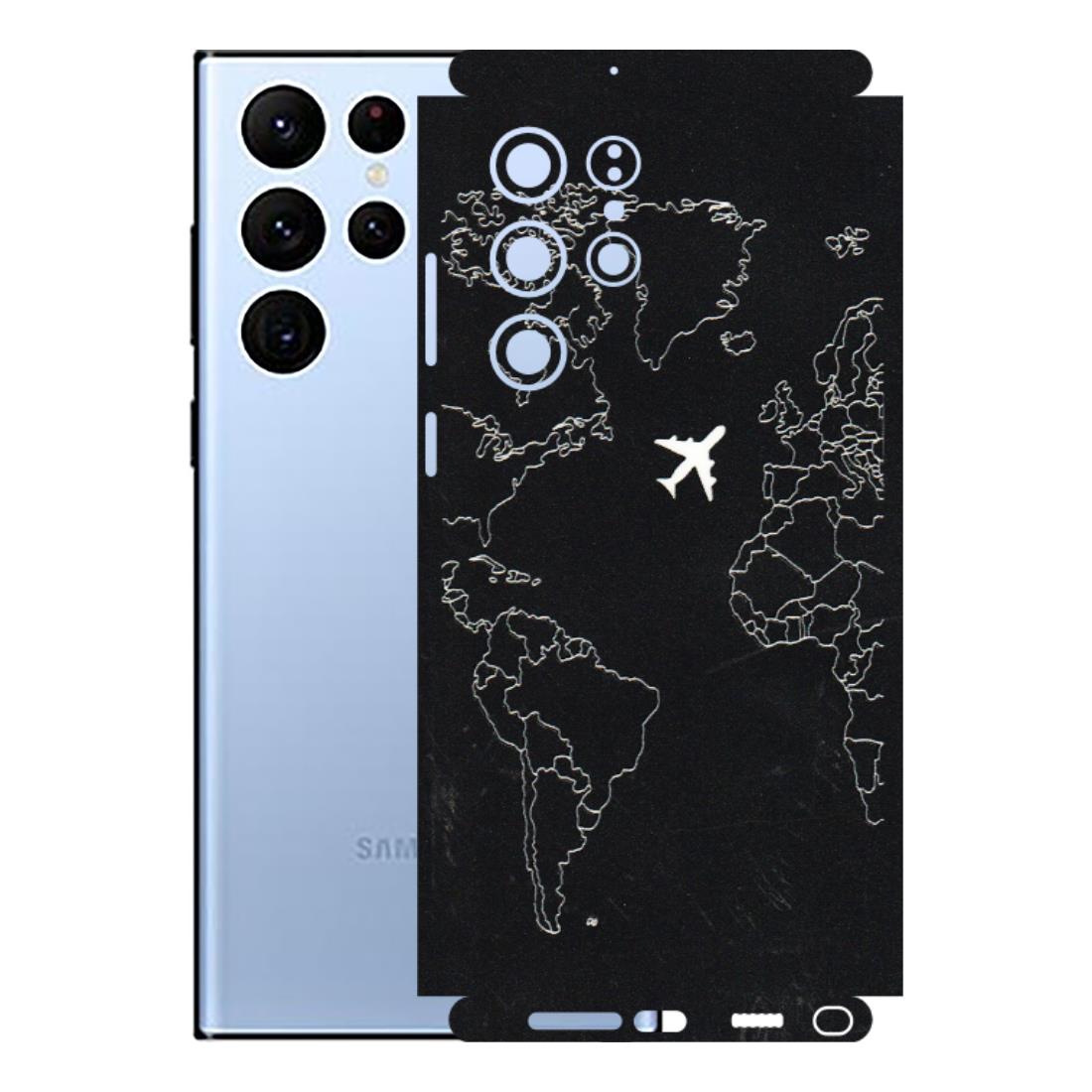 Samsung A/S Series Phone Skins (All Models) - Never Ending Travel - 3D Embossed Finish (L-79) Samsung Galaxy S22 Ultra