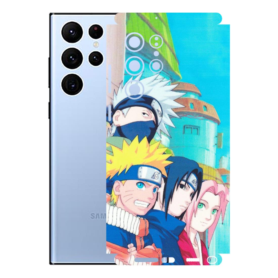 Samsung A/S Series Phone Skins (All Models) - Team Minato And Kakashi - Matte Finish (M-101) Samsung Galaxy S22 Ultra