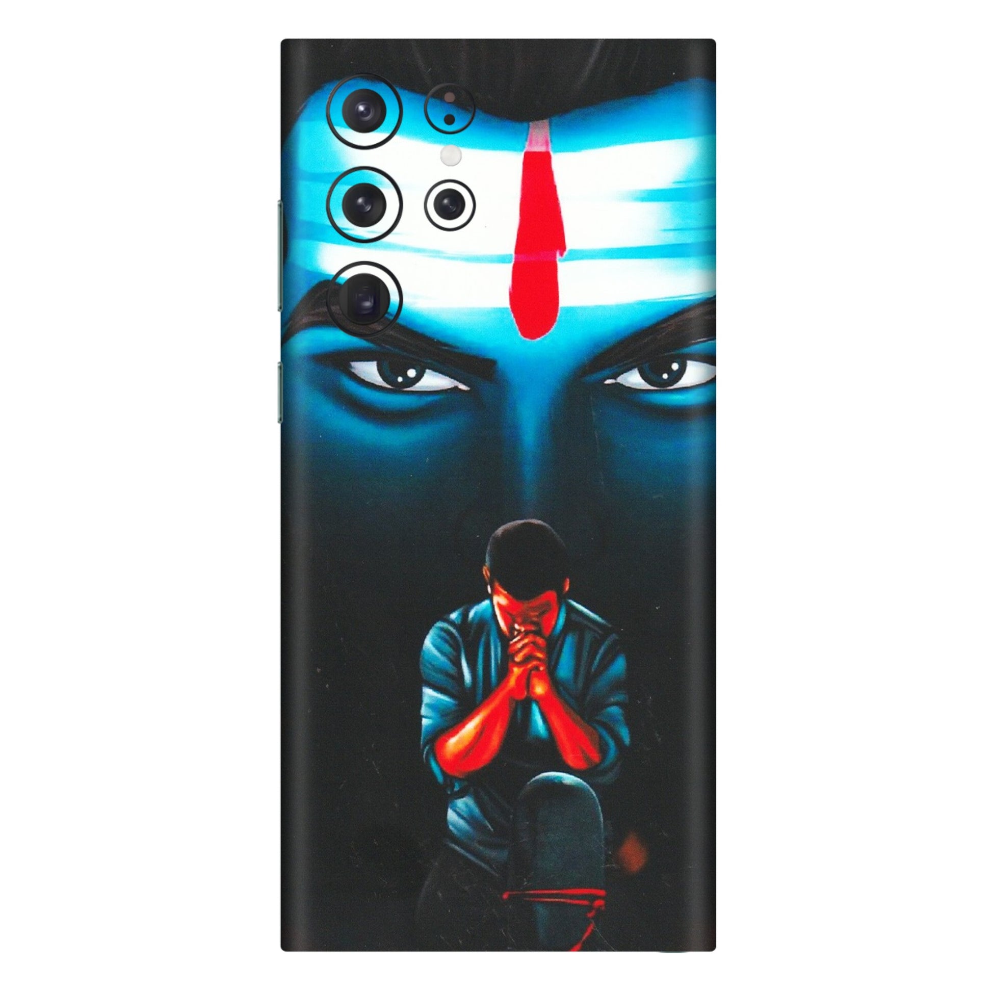 Samsung A/S Series Phone Skins (All Models) - Mahakal Bhakt - Matte Finish (M-112) Samsung Galaxy S22 Ultra