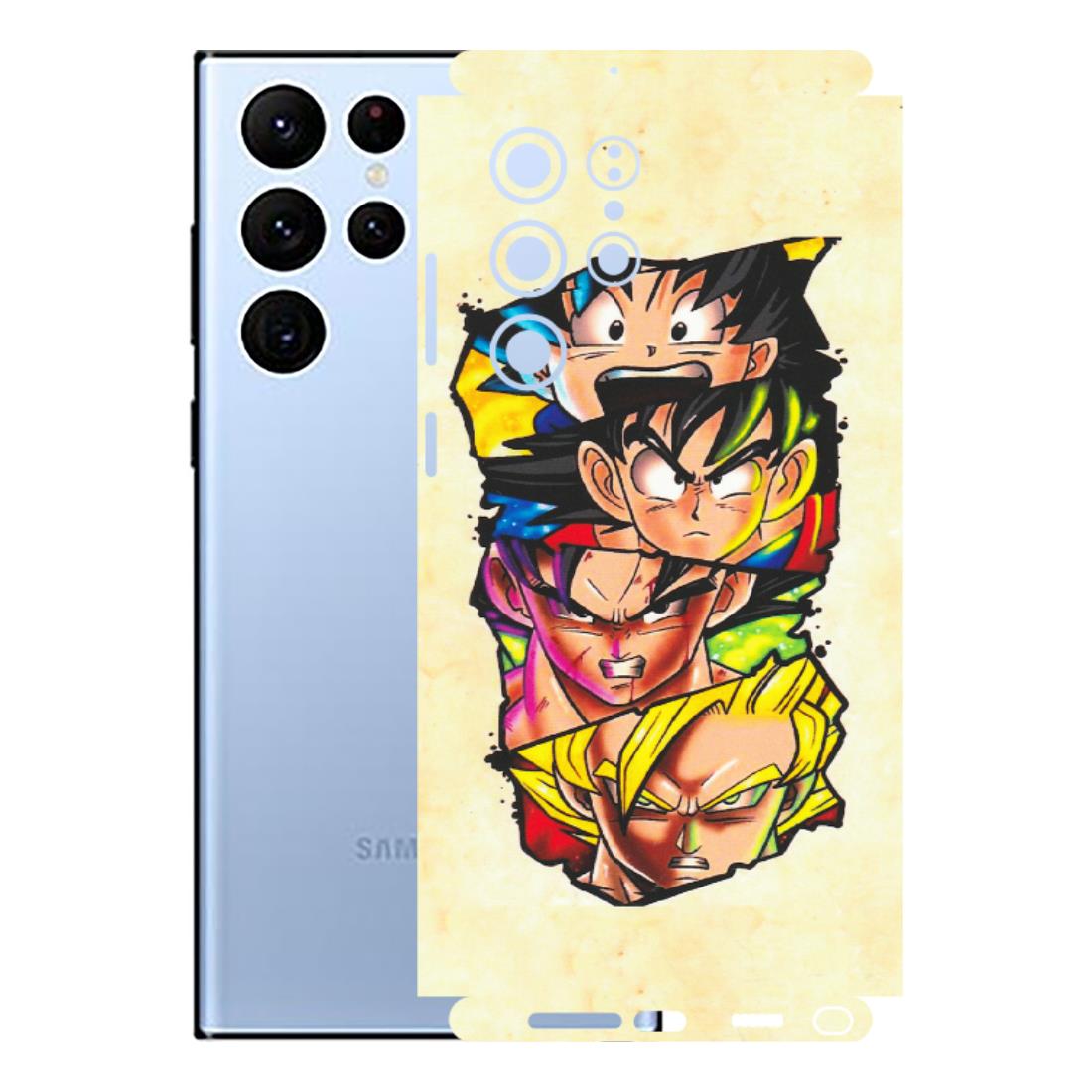 Samsung A/S Series Phone Skins (All Models) - Angry Multi Anime - Matte Finish (M-113) Samsung Galaxy S22 Ultra
