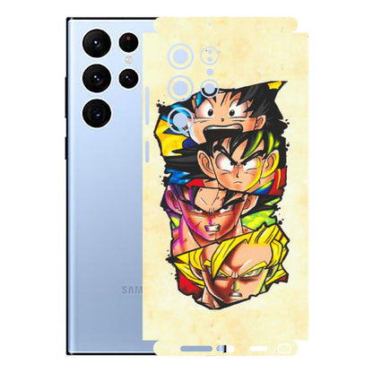 Samsung A/S Series Phone Skins (All Models) - Angry Multi Anime - Matte Finish (M-113) Samsung Galaxy S22 Ultra