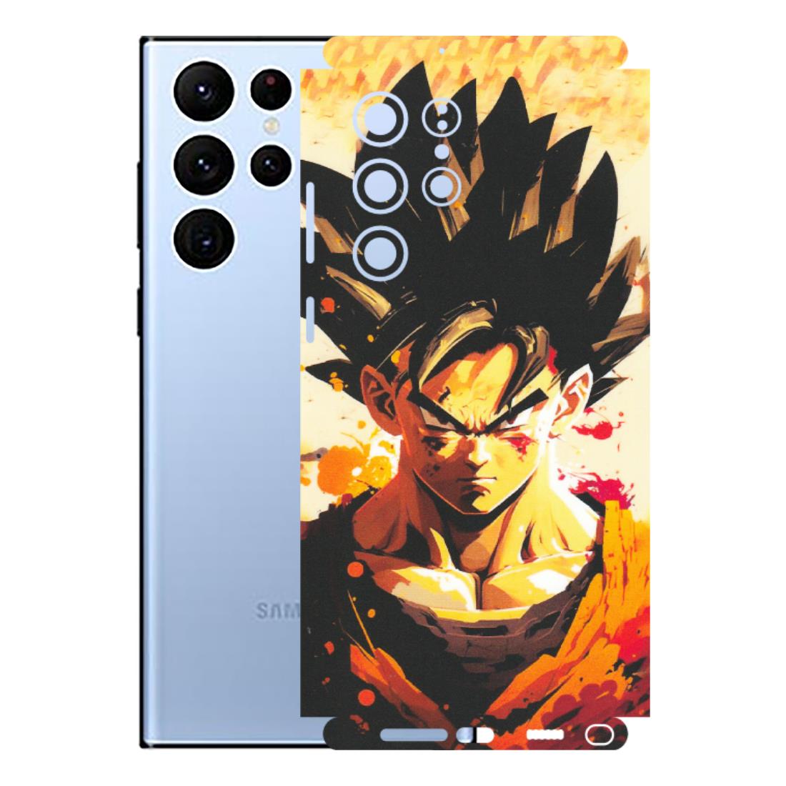 Samsung A/S Series Phone Skins (All Models) - Angry Goku - Matte Finish (M-12) Samsung Galaxy S22 Ultra