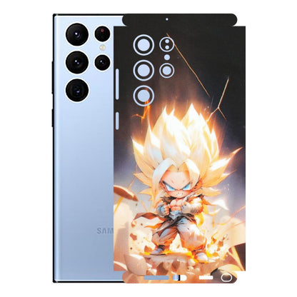 Samsung A/S Series Phone Skins (All Models) - Goku Dragon Cute Anime - Matte Finish (M-131) Samsung Galaxy S22 Ultra