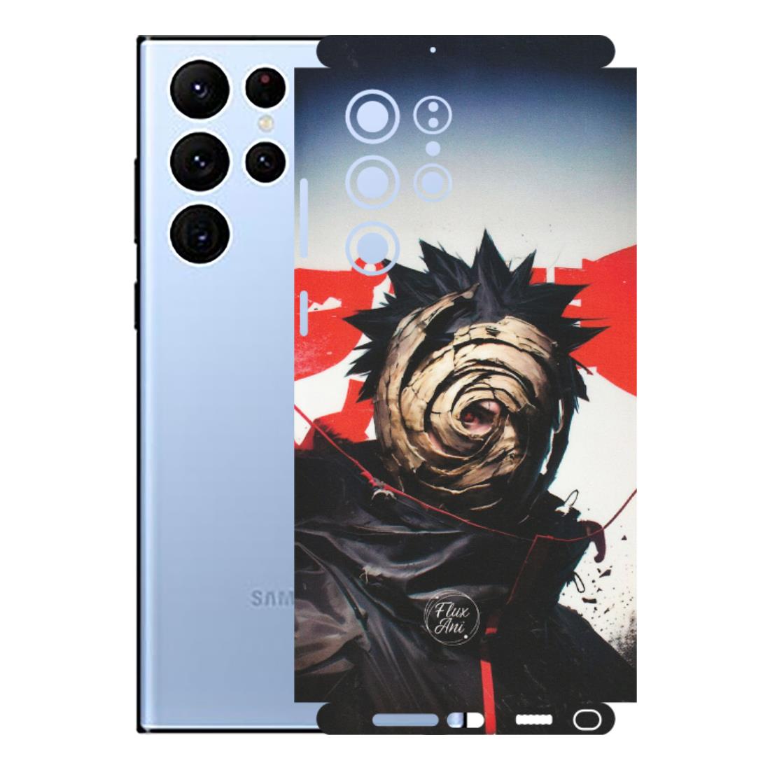 Samsung A/S Series Phone Skins (All Models) - Obito Uchiha Cool Anime - Matte Finish (M-134) Samsung Galaxy S22 Ultra