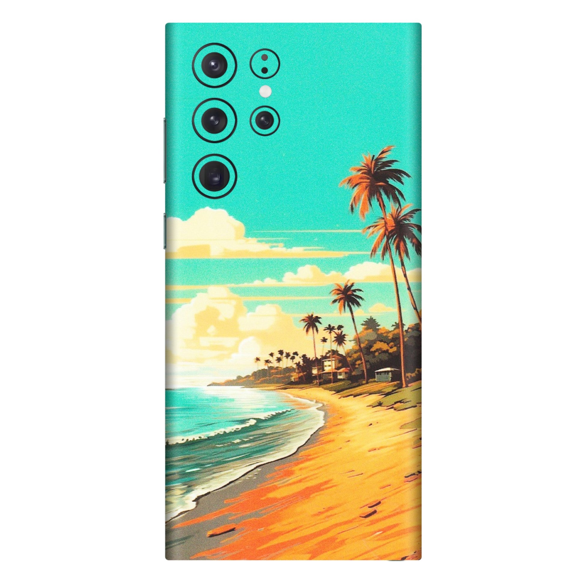 Samsung A/S Series Phone Skins (All Models) - Miami Beach - Matte Finish (M-136) Samsung Galaxy S22 Ultra