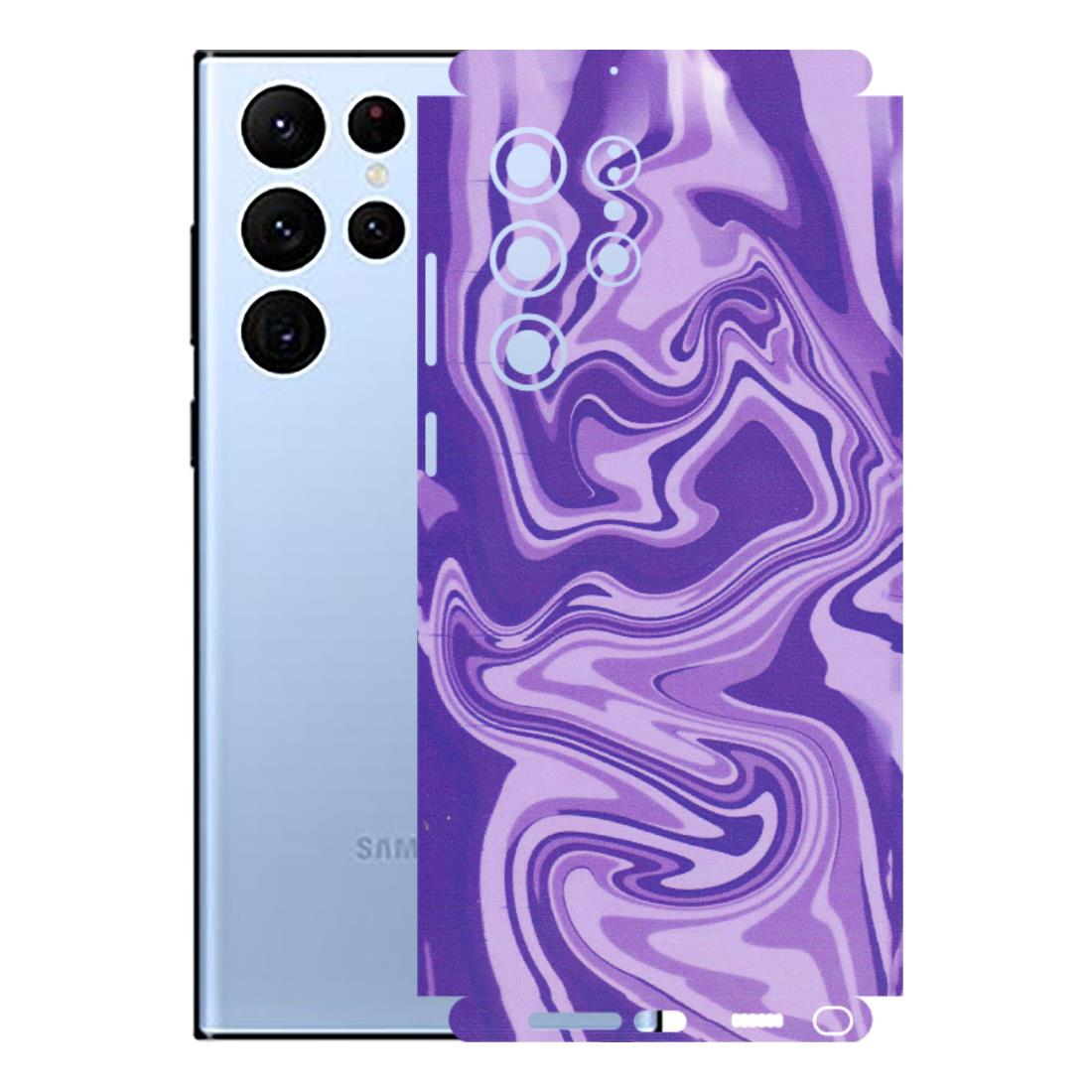 Samsung A/S Series Phone Skins (All Models) - Hazy Purple Nights - Matte Finish (M-14) Samsung Galaxy S22 Ultra