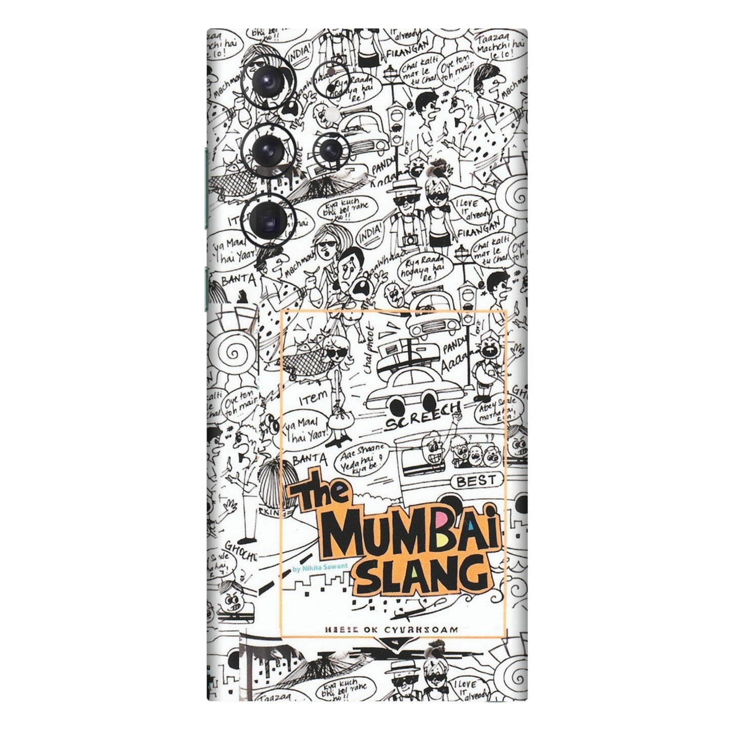 Samsung A/S Series Phone Skins (All Models) - The Mumbai Slang - Matte Finish (M-142) Samsung Galaxy S22 Ultra