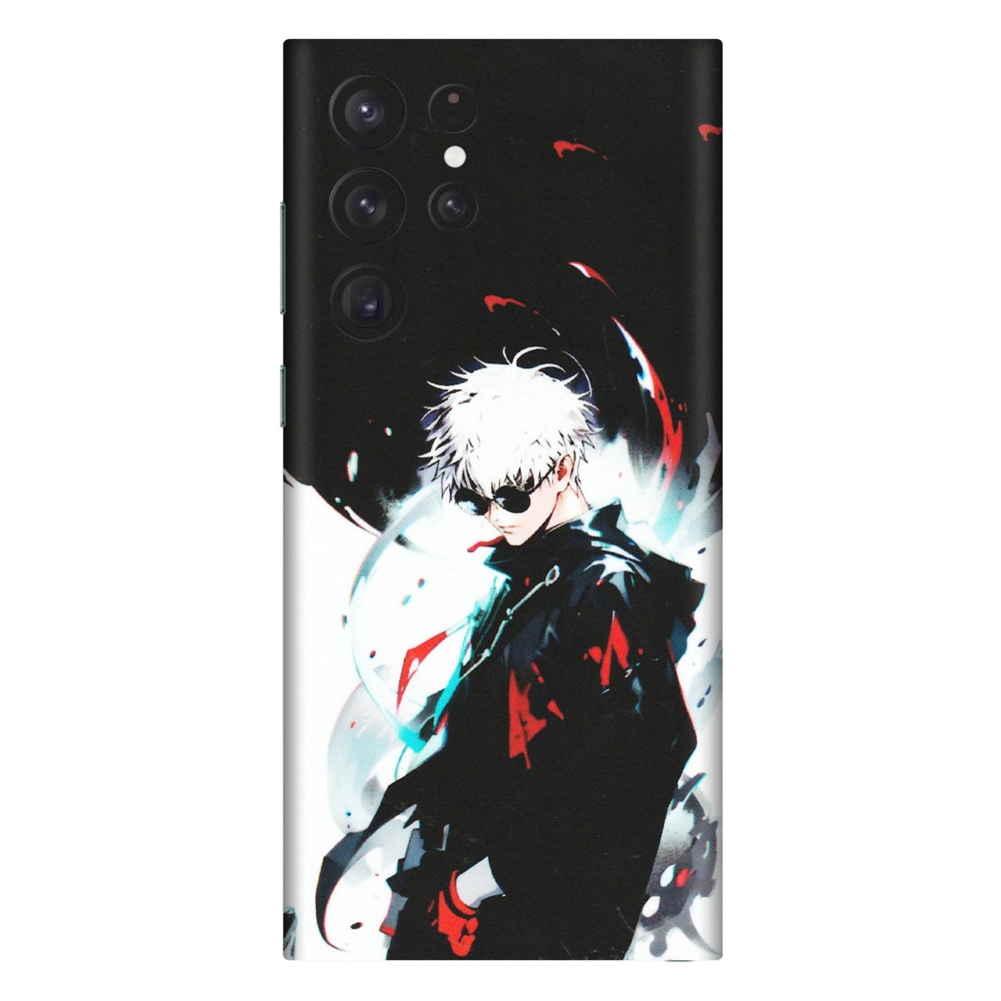 Samsung A/S Series Phone Skins (All Models) - Gojo Powerful Charater Kaisen Anime - Matte Finish (M-144) Samsung Galaxy S22 Ultra
