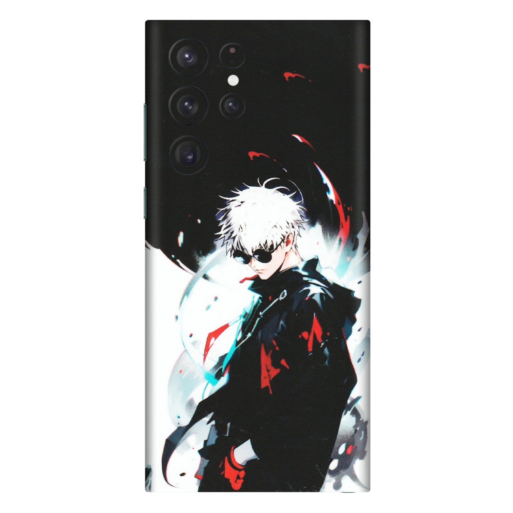 Samsung A/S Series Phone Skins (All Models) - Gojo Powerful Charater Kaisen Anime - Matte Finish (M-144) Samsung Galaxy S22 Ultra