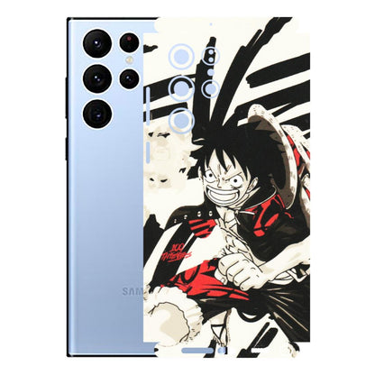 Samsung A/S Series Phone Skins (All Models) - Monkey D.Luffy Manga Anime - Matte Finish (M-145) Samsung Galaxy S22 Ultra