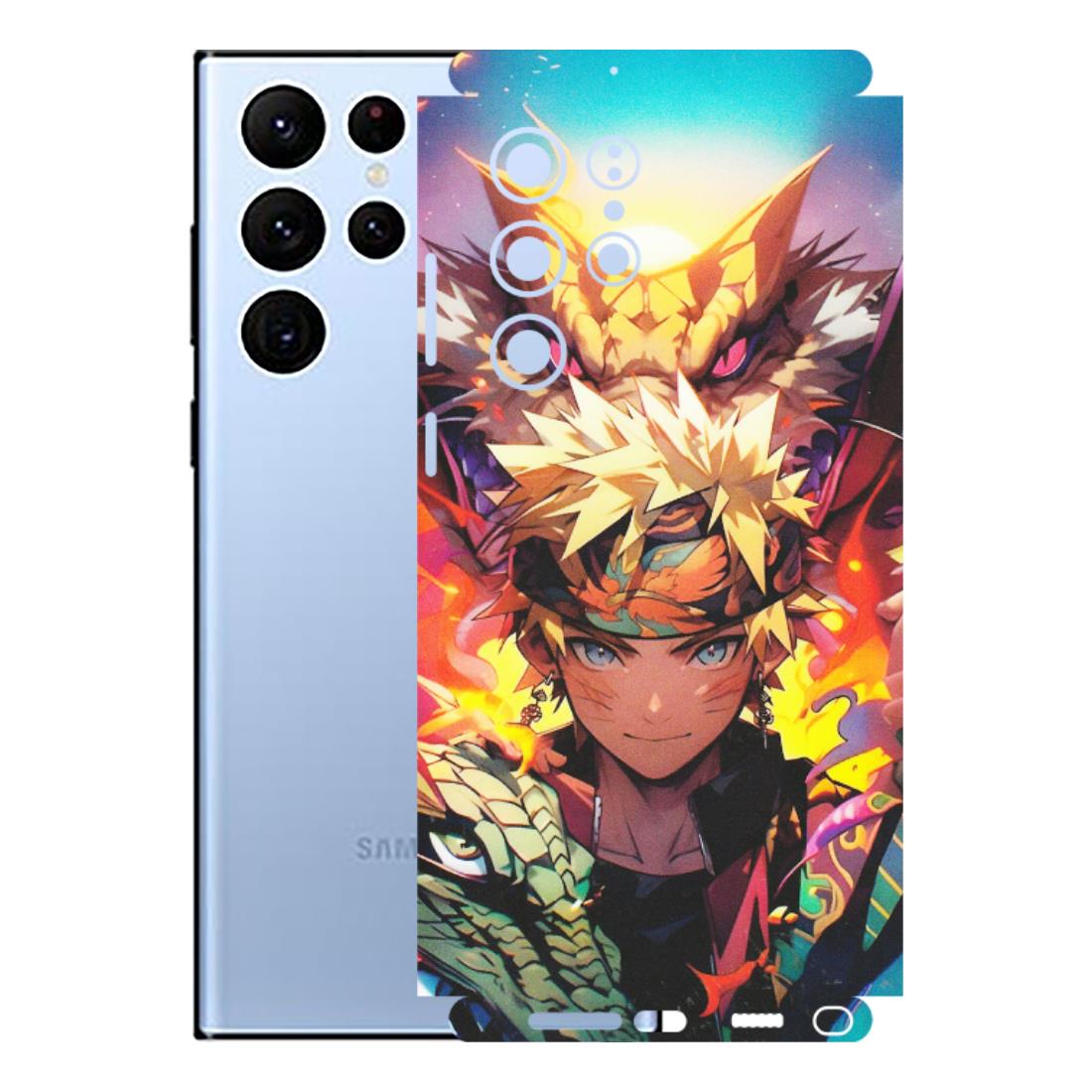 Samsung A/S Series Phone Skins (All Models) - Angry Naruto Anime - Matte Finish (M-148) Samsung Galaxy S22 Ultra