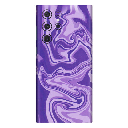 Samsung A/S Series Phone Skins (All Models) - Hazy Purple Nights - Matte Finish (M-14) Samsung Galaxy S22 Ultra