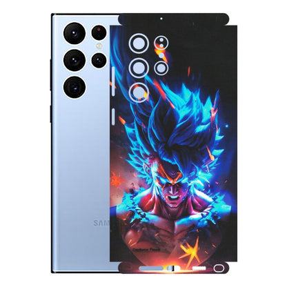 Samsung A/S Series Phone Skins (All Models) - Angry Goku Dragon Ball Anime - Matte Finish (M-150) Samsung Galaxy S22 Ultra