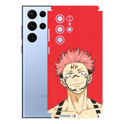 Samsung A/S Series Phone Skins (All Models) - Ryomen Sukuna Fun Anime - Matte Finish (M-153) Samsung Galaxy S22 Ultra