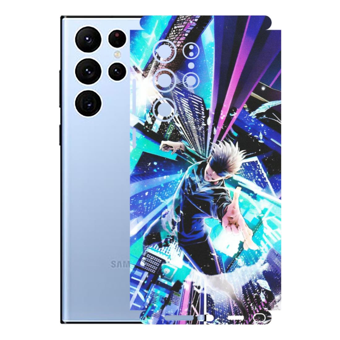 Samsung A/S Series Phone Skins (All Models) - Manga Action Jujustu Kaisen Anime - Matte Finish (M-155) Samsung Galaxy S22 Ultra