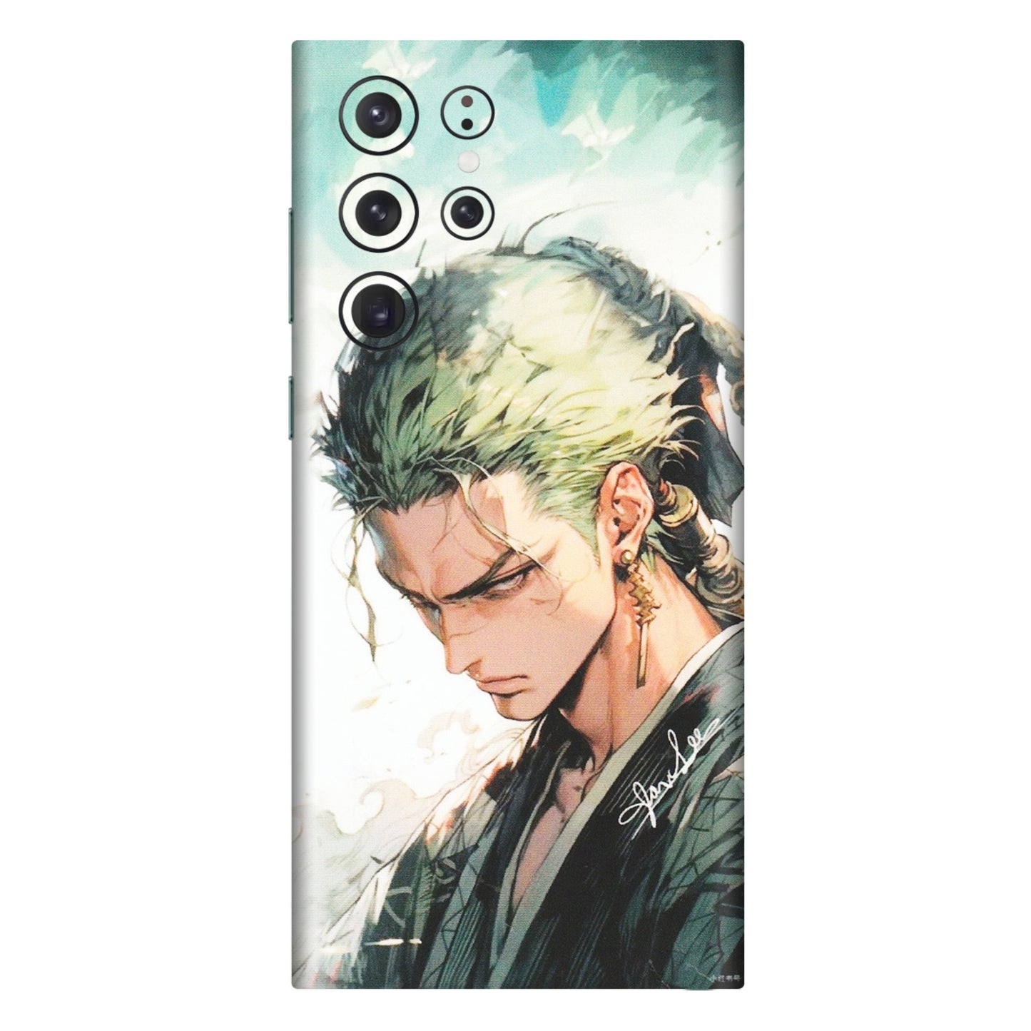 Samsung A/S Series Phone Skins (All Models) - Pirate Hunter One Piece Anime - Matte Finish (M-157) Samsung Galaxy S22 Ultra