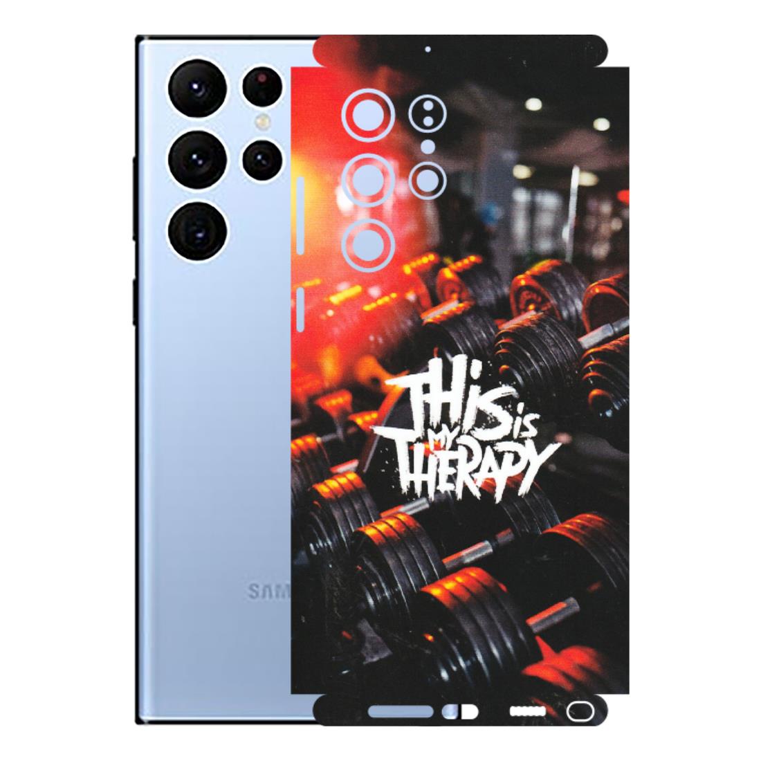 Samsung A/S Series Phone Skins (All Models) - GYM Lover Therapy - Matte Finish (M-160) Samsung Galaxy S22 Ultra