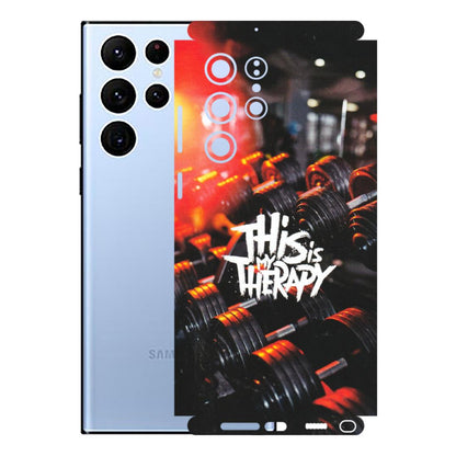 Samsung A/S Series Phone Skins (All Models) - GYM Lover Therapy - Matte Finish (M-160) Samsung Galaxy S22 Ultra
