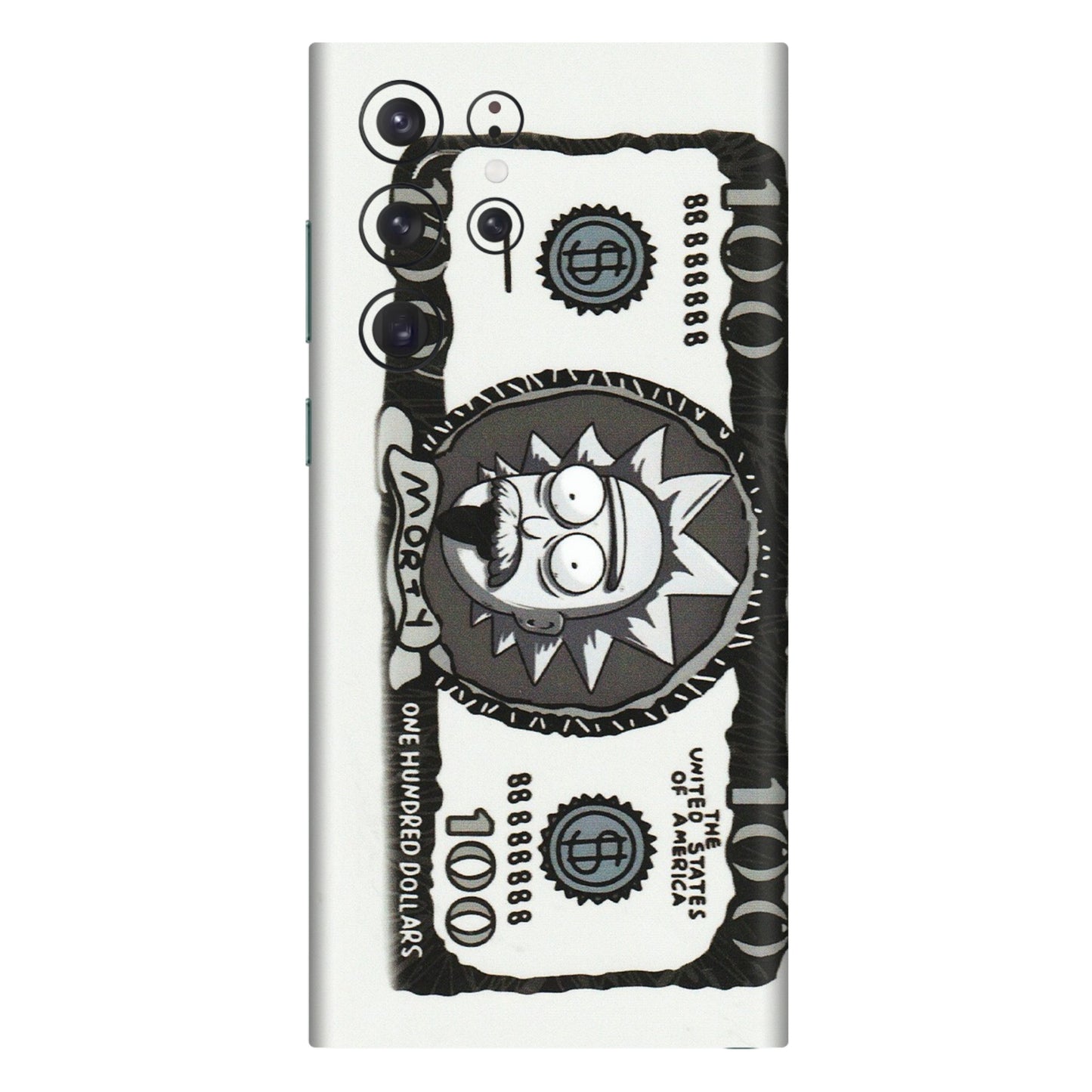 Samsung A/S Series Phone Skins (All Models) - Rick And Morty Hundred Dollar Anime - Matte Finish (M-161) Samsung Galaxy S22 Ultra