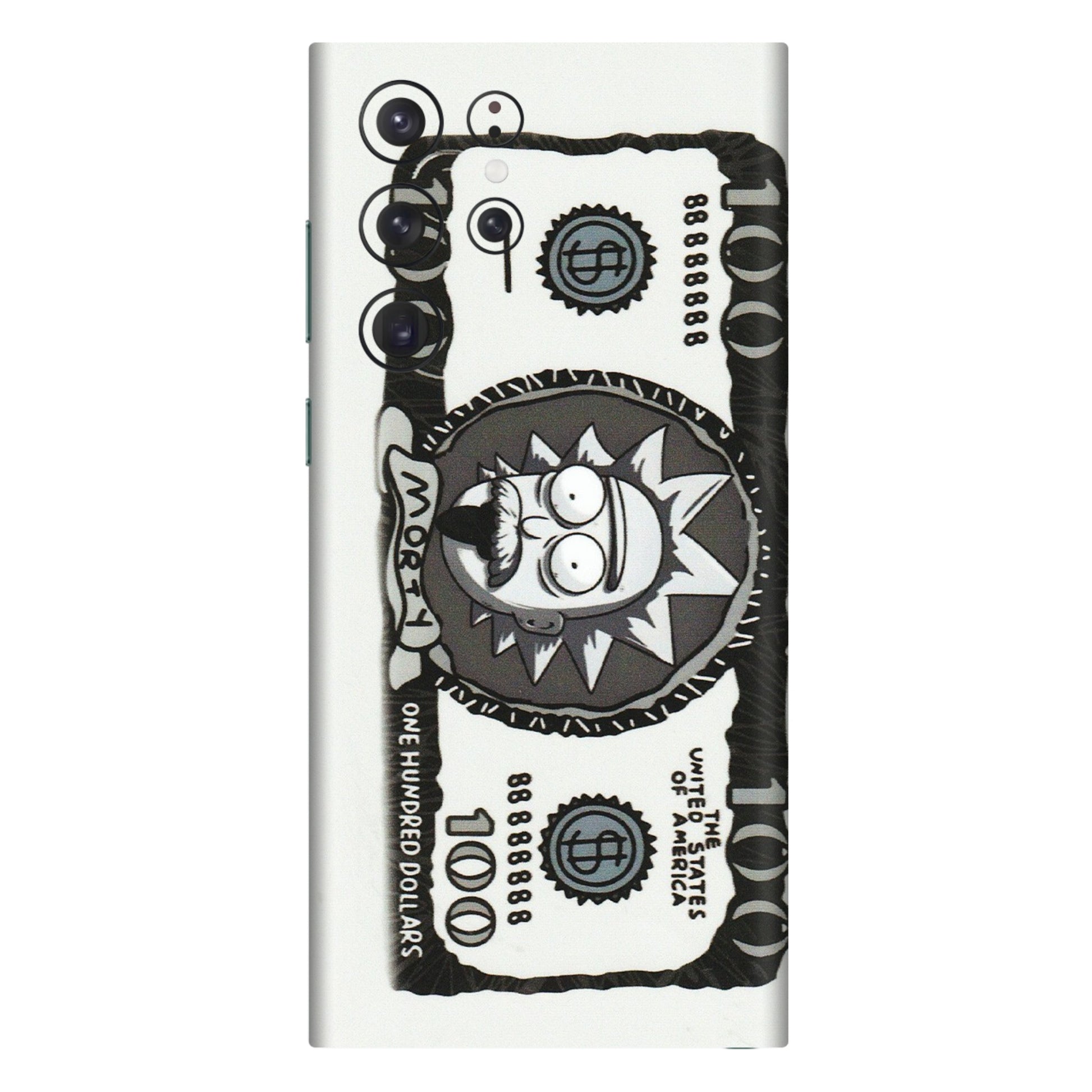 Samsung A/S Series Phone Skins (All Models) - Rick And Morty Hundred Dollar Anime - Matte Finish (M-161) Samsung Galaxy S22 Ultra