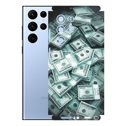 Samsung A/S Series Phone Skins (All Models) - Hundred Dollar Bill - Matte Finish (M-162) Samsung Galaxy S22 Ultra
