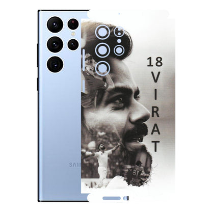 Samsung A/S Series Phone Skins (All Models) - Virat Kohli Cricketer - Matte Finish (M-163) Samsung Galaxy S22 Ultra