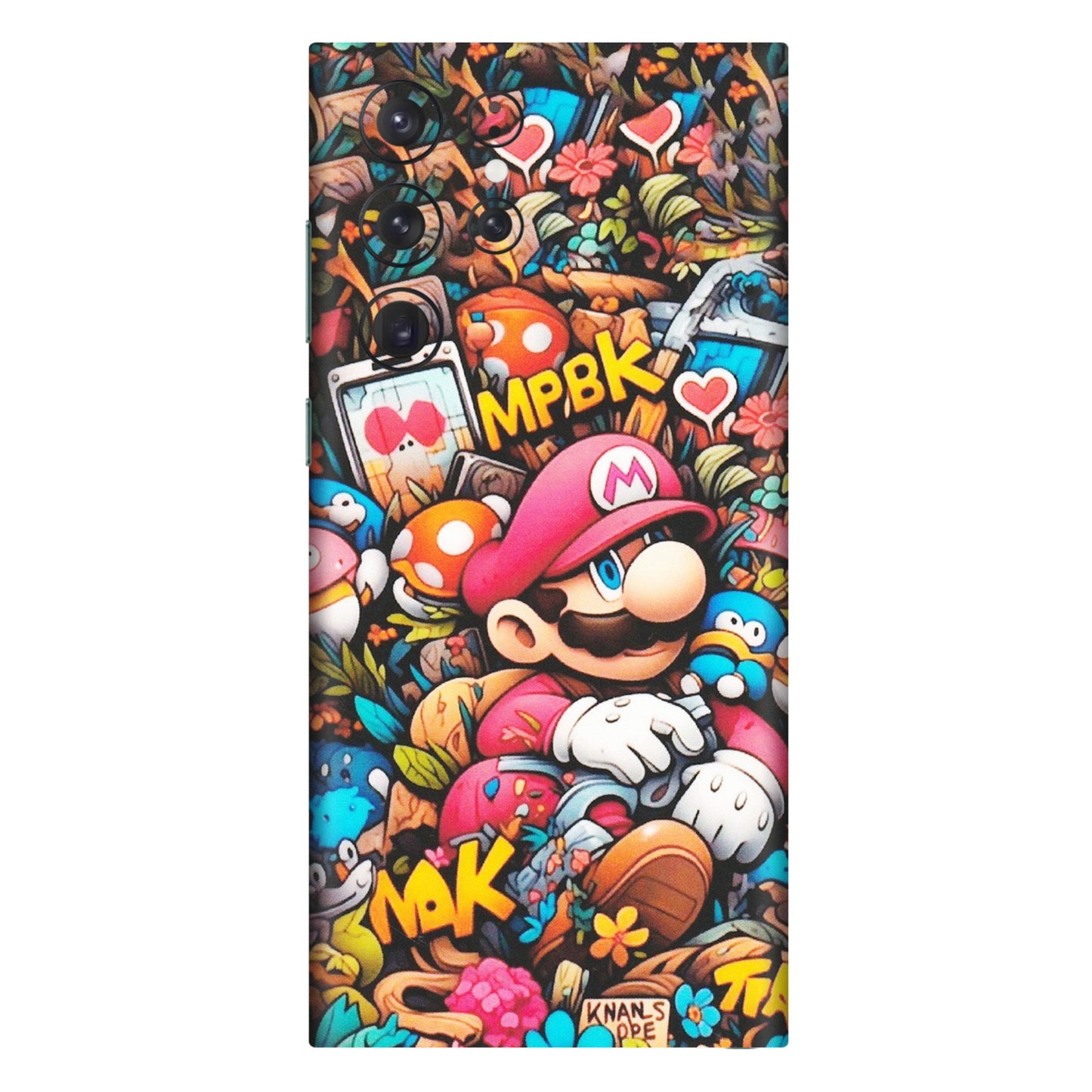 Samsung A/S Series Phone Skins (All Models) - Super Mario Bros Artistic - Matte Finish (M-173) Samsung Galaxy S22 Ultra