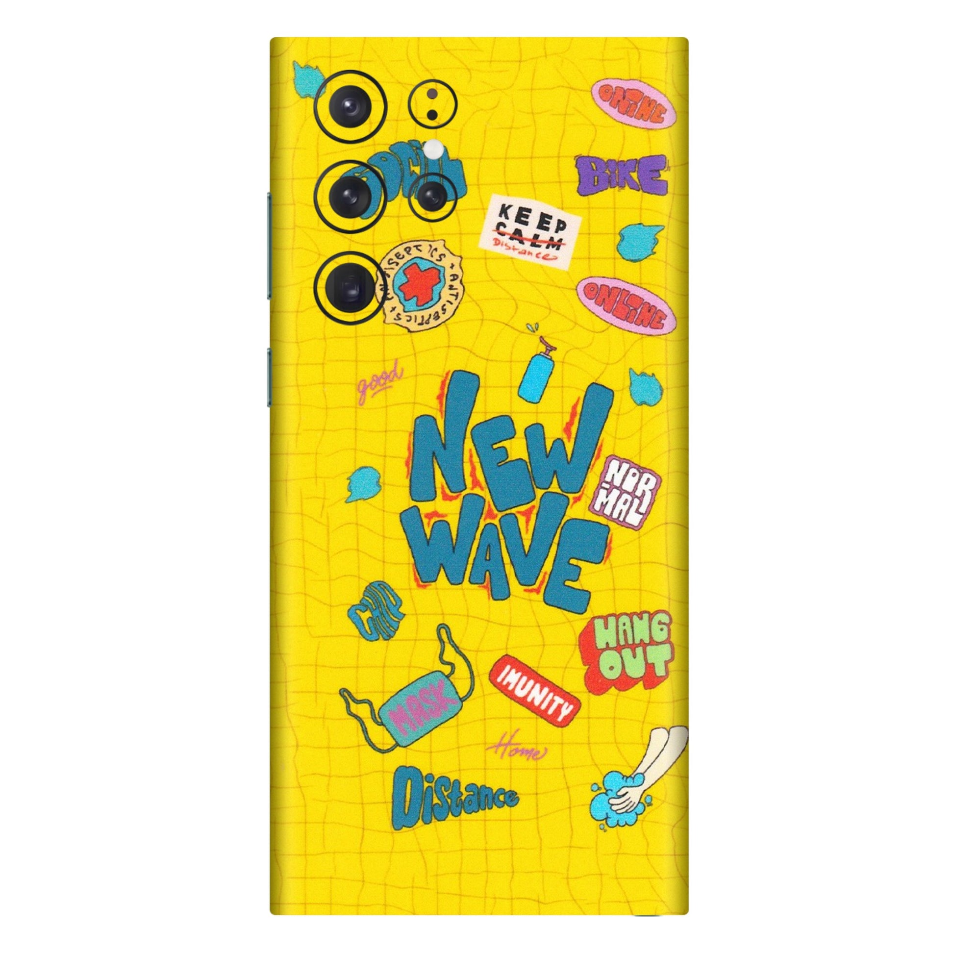 Samsung A/S Series Phone Skins (All Models) - New Wave Life - Matte Finish (M-17) Samsung Galaxy S22 Ultra