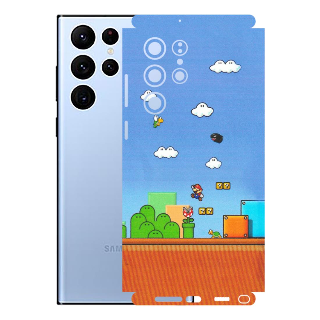 Samsung A/S Series Phone Skins (All Models) - Mario Game Scene - Matte Finish (M-24) Samsung Galaxy S22 Ultra