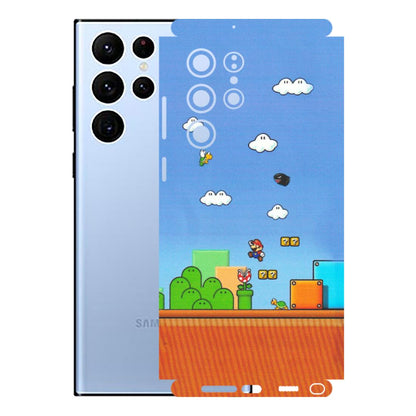 Samsung A/S Series Phone Skins (All Models) - Mario Game Scene - Matte Finish (M-24) Samsung Galaxy S22 Ultra