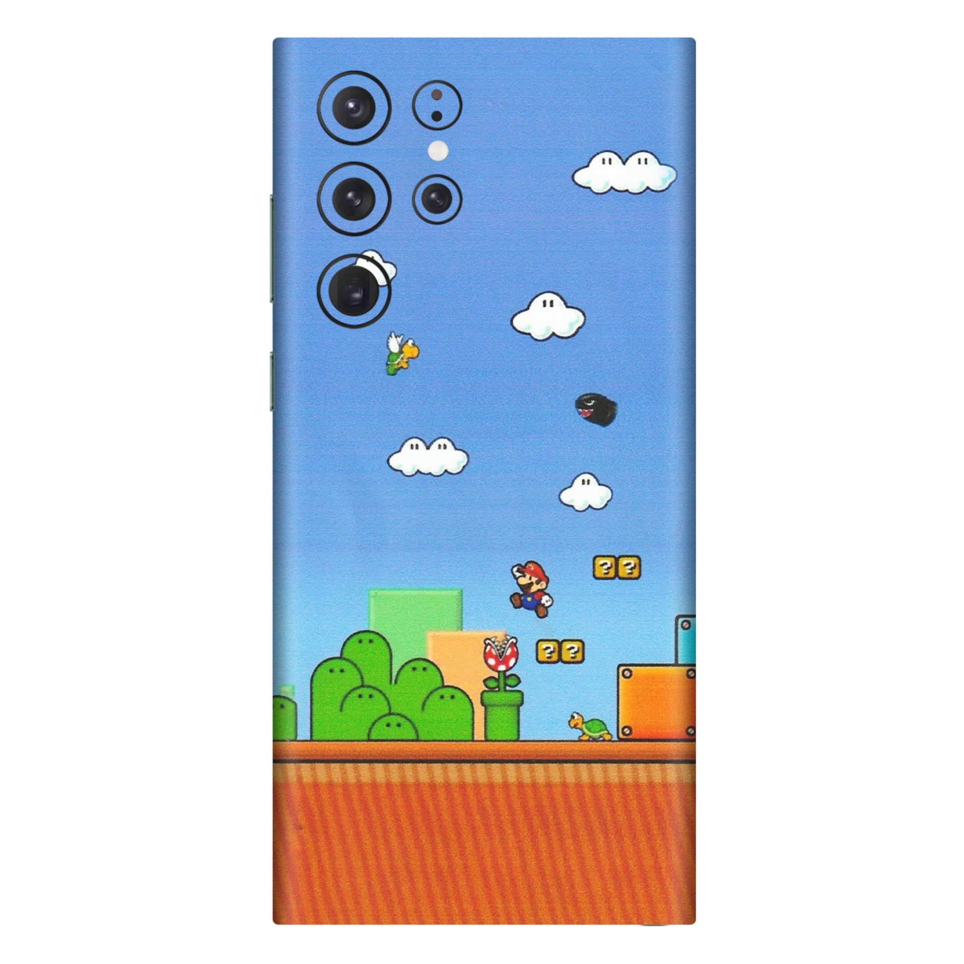 Samsung A/S Series Phone Skins (All Models) - Mario Game Scene - Matte Finish (M-24) Samsung Galaxy S22 Ultra