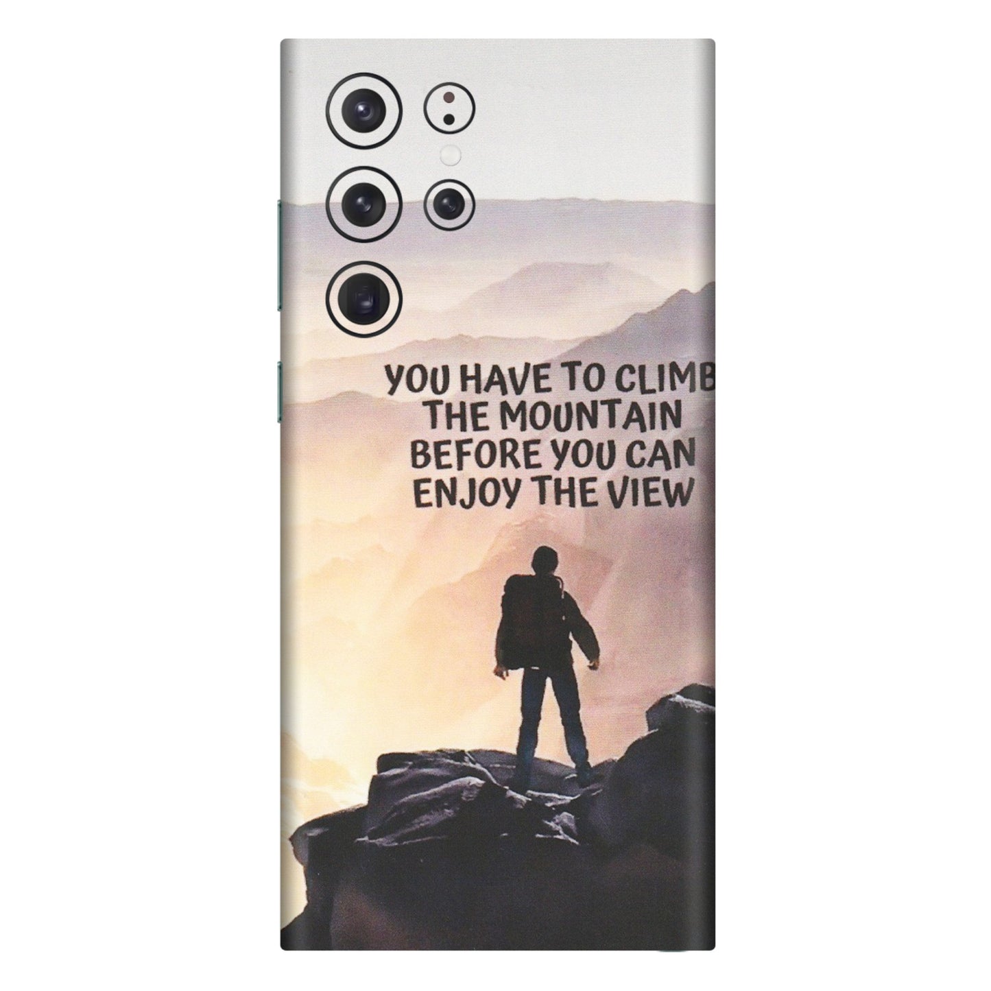 Samsung A/S Series Phone Skins (All Models) - Motivational Hiking Mountain - Matte Finish (M-28) Samsung Galaxy S22 Ultra