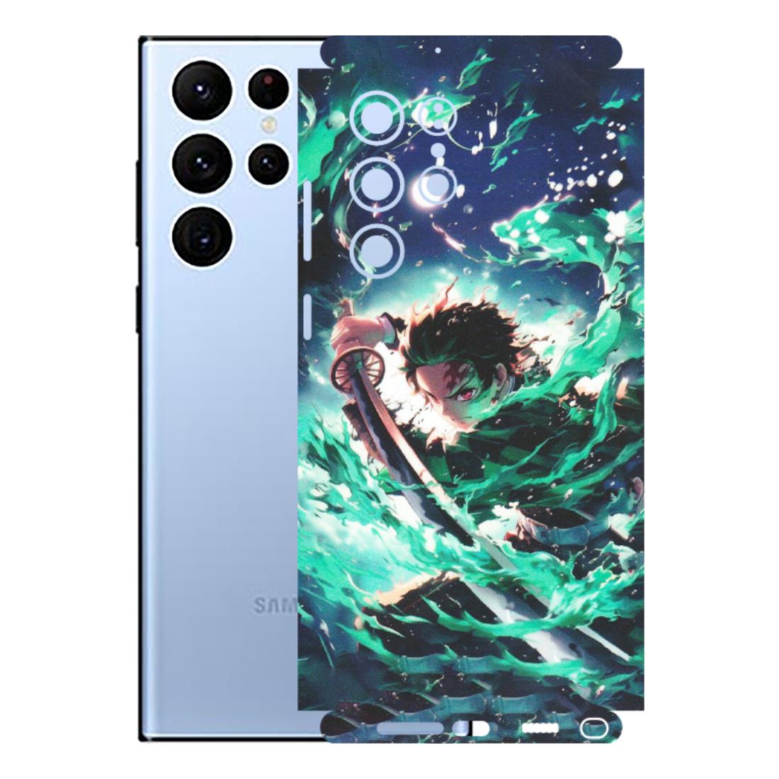 Samsung A/S Series Phone Skins (All Models) - Sword Fighter Anime - Matte Finish (M-29) Samsung Galaxy S22 Ultra