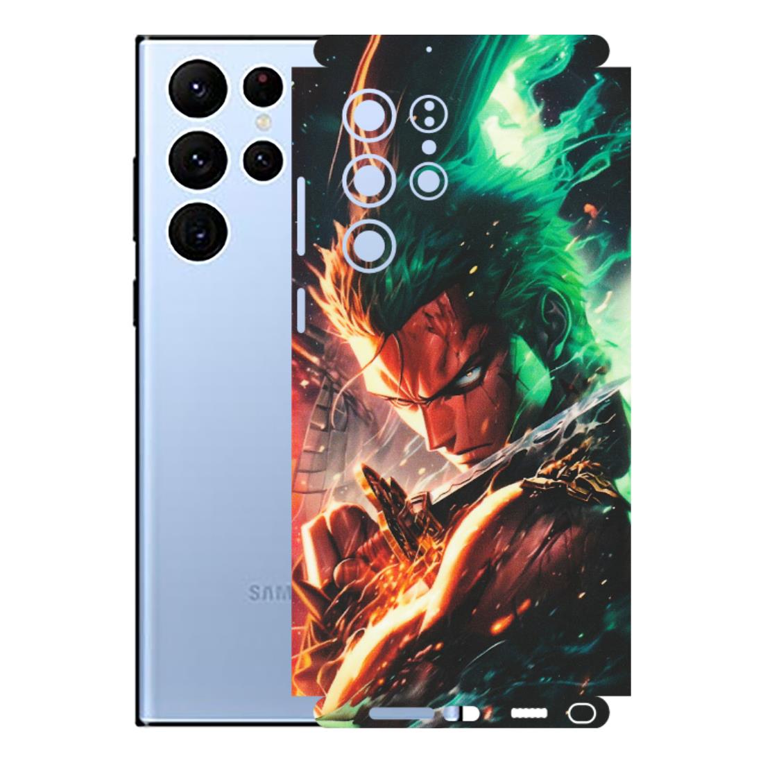 Samsung A/S Series Phone Skins (All Models) - Anime Gojo Sword - Matte Finish (M-32) Samsung Galaxy S22 Ultra