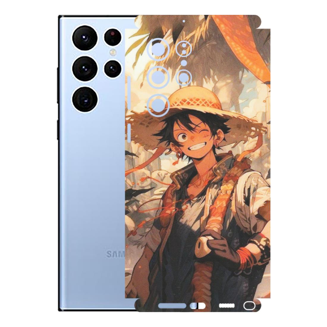 Samsung A/S Series Phone Skins (All Models) - Anime Character Smile - Matte Finish (M-33) Samsung Galaxy S22 Ultra