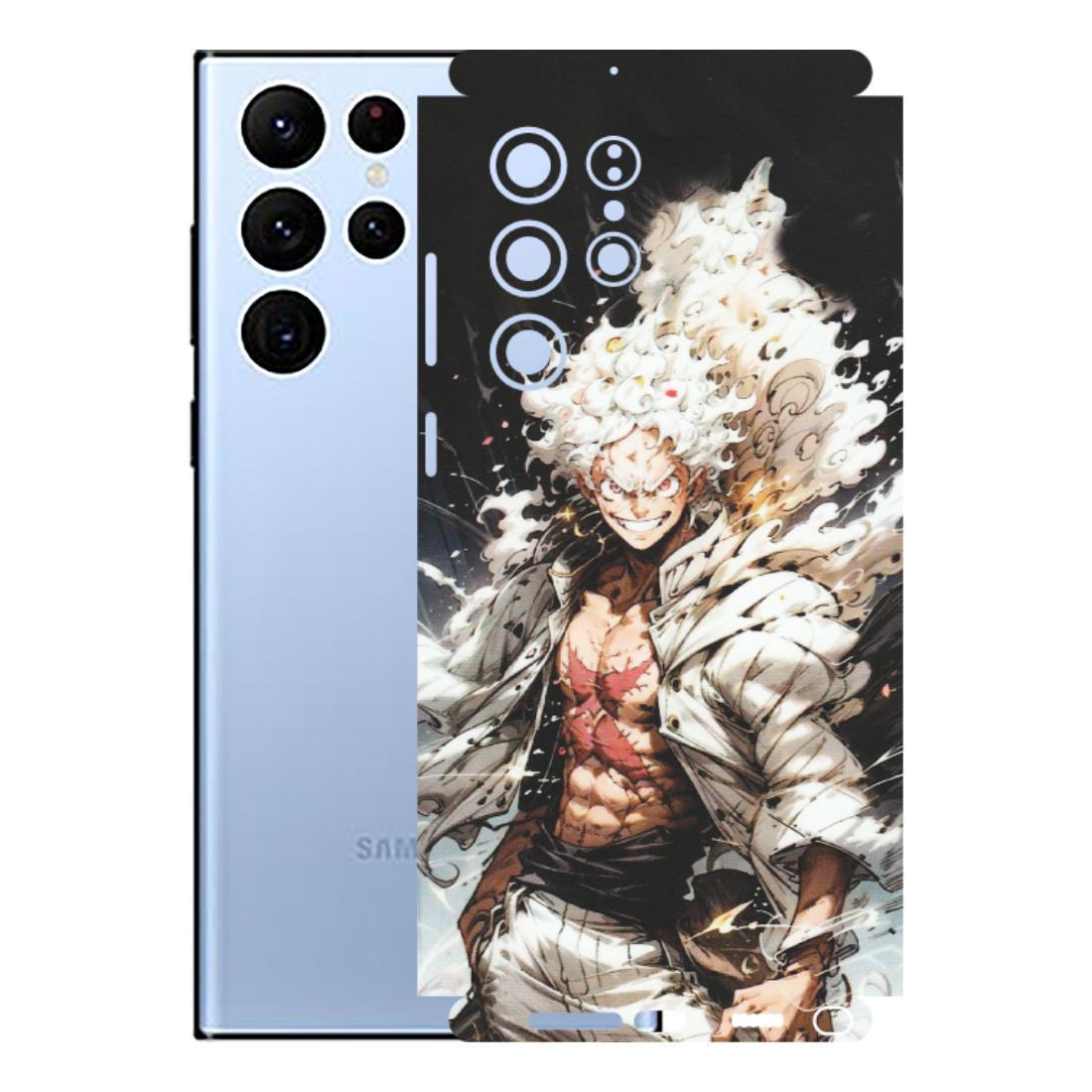 Samsung A/S Series Phone Skins (All Models) - Anime Angry Classy Character - Matte Finish (M-34) Samsung Galaxy S22 Ultra