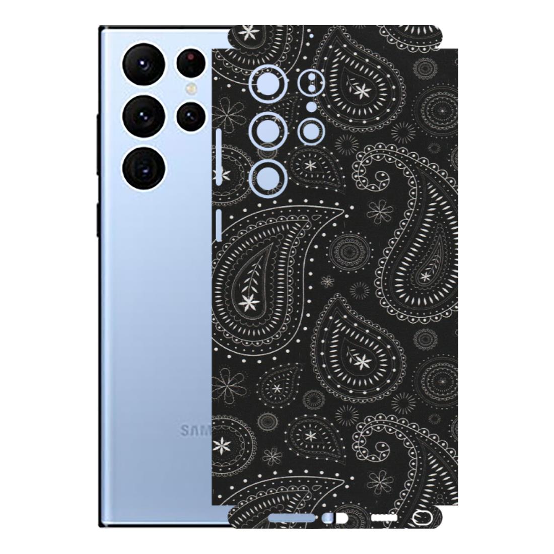 Samsung A/S Series Phone Skins (All Models) - Black Sober Kerry - Matte Finish (M-37) Samsung Galaxy S22 Ultra