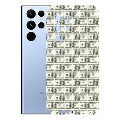 Samsung A/S Series Phone Skins (All Models) - I Love Dollars - Matte Finish (M-40) Samsung Galaxy S22 Ultra