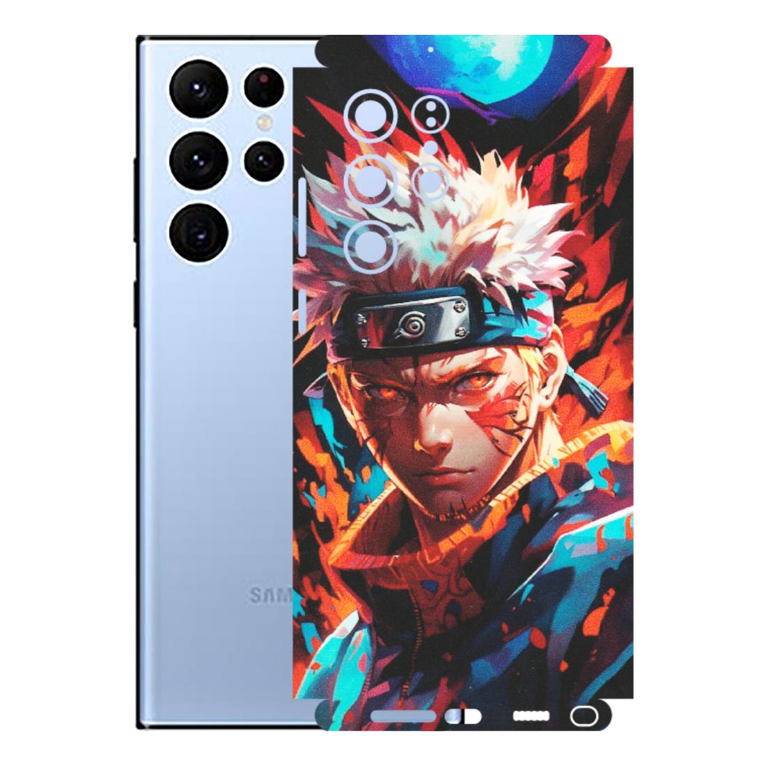 Samsung A/S Series Phone Skins (All Models) - Anime Ferocious Character - Matte Finish (M-44) Samsung Galaxy S22 Ultra